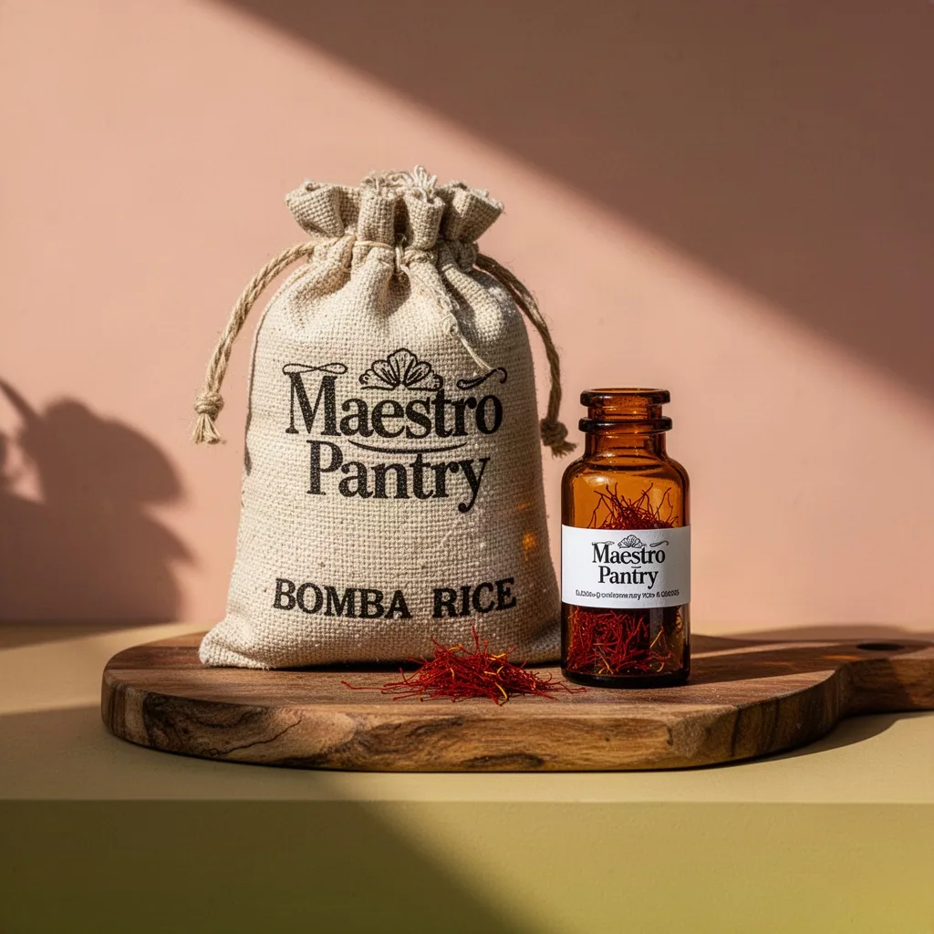 Maestro Pantry Calasparra Bomba Rice and Saffron Box