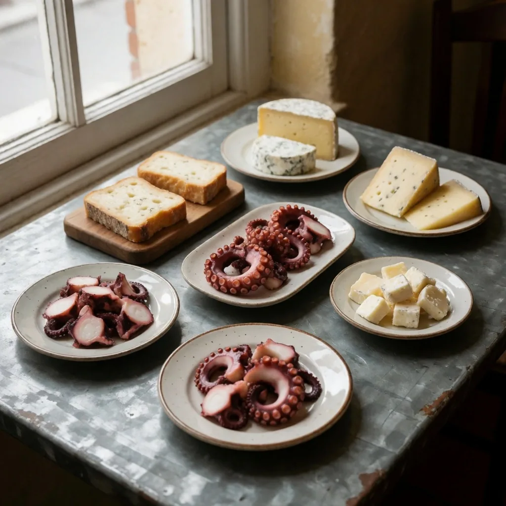 Selección de tapas y entrantes españoles
